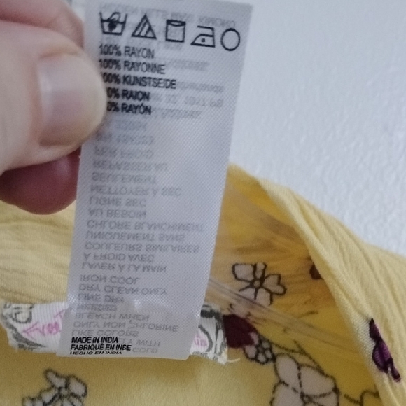 Free People Yellow Floral Hidden Hills Boho Festival Maxi Summer Kimono Style - Picture 6 of 16